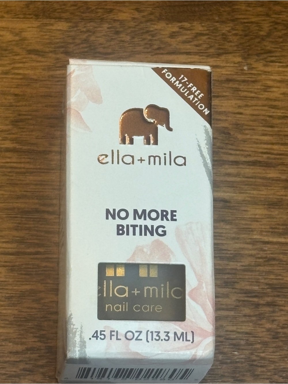 ella+mila No More Biting Nail Care - Soft Blush White Packaging